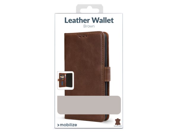 Mobilize Leather Wallet Samsung Galaxy S22 5G Brown