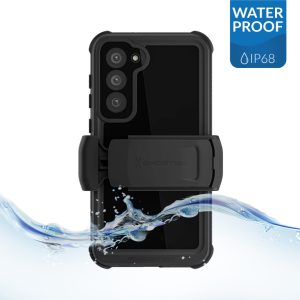 Ghostek Nautical Waterproof Case + Belt Swivel Holster Samsung Galaxy S23+ 5G Clear
