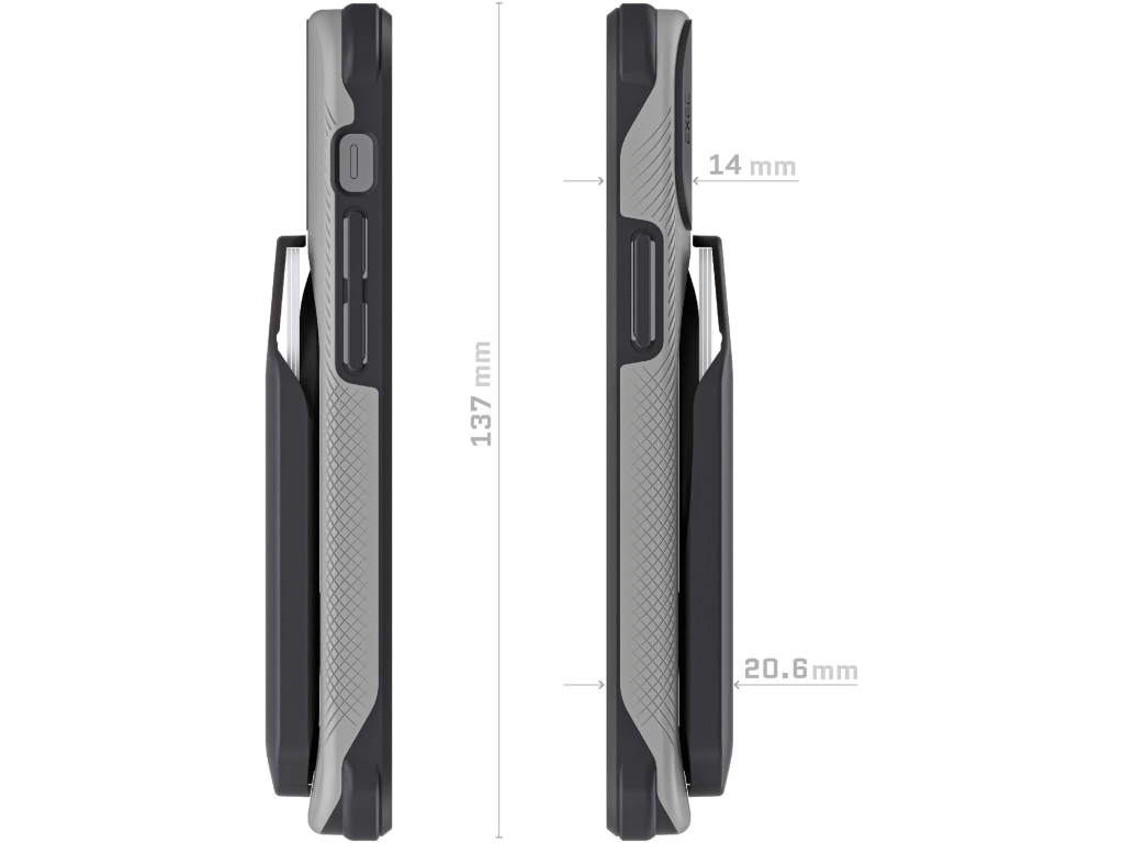 Ghostek Exec 5 MagSafe Wallet Case Apple iPhone 13 Mini Gray