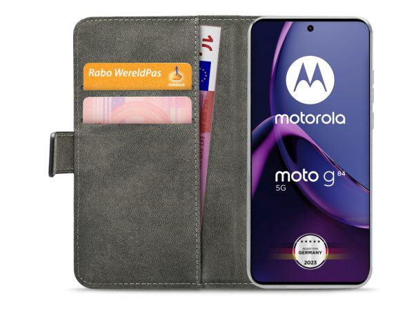 Mobilize Classic Gelly Wallet Book Case Motorola Moto G84 Black