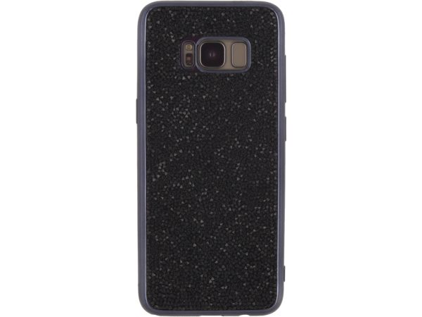 Xccess TPU Case Samsung Galaxy S8+ Metallic Edge with Glitter Stones Black