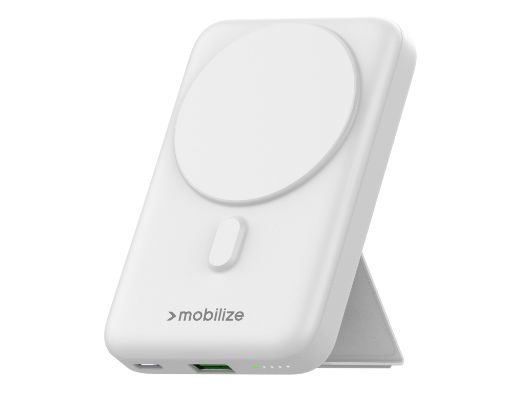 Mobilize Magnetic Wireless Magsafe Compatible PD Power Bank 10000mAh 15W White