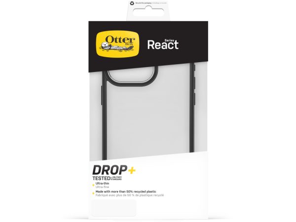 OtterBox React Series Apple iPhone 15 Pro Max Clear/Black