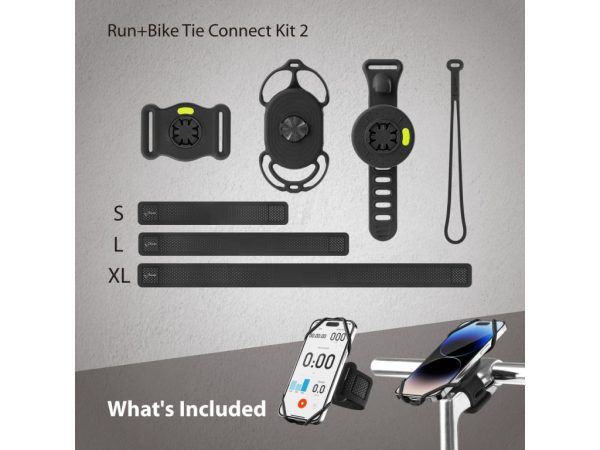 Bone Run+Bike Tie Connect Kit 2 Black