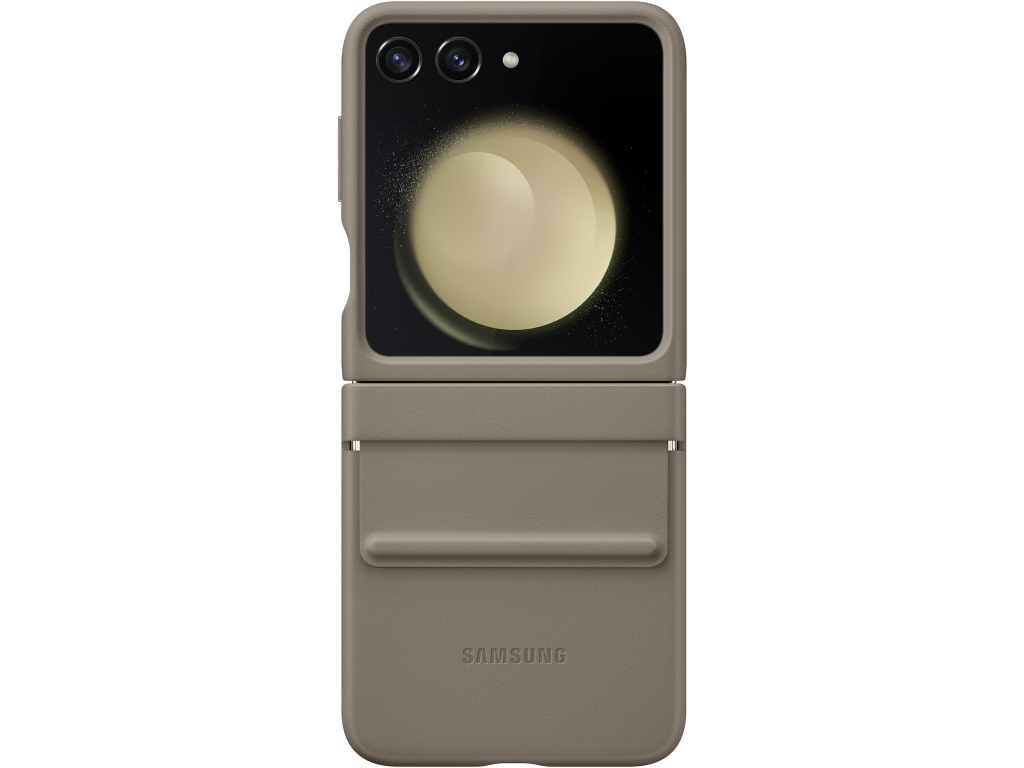 EF-VF731PAEGWW Samsung Flap Vegan Leather Case Galaxy Z Flip5 Etoupe