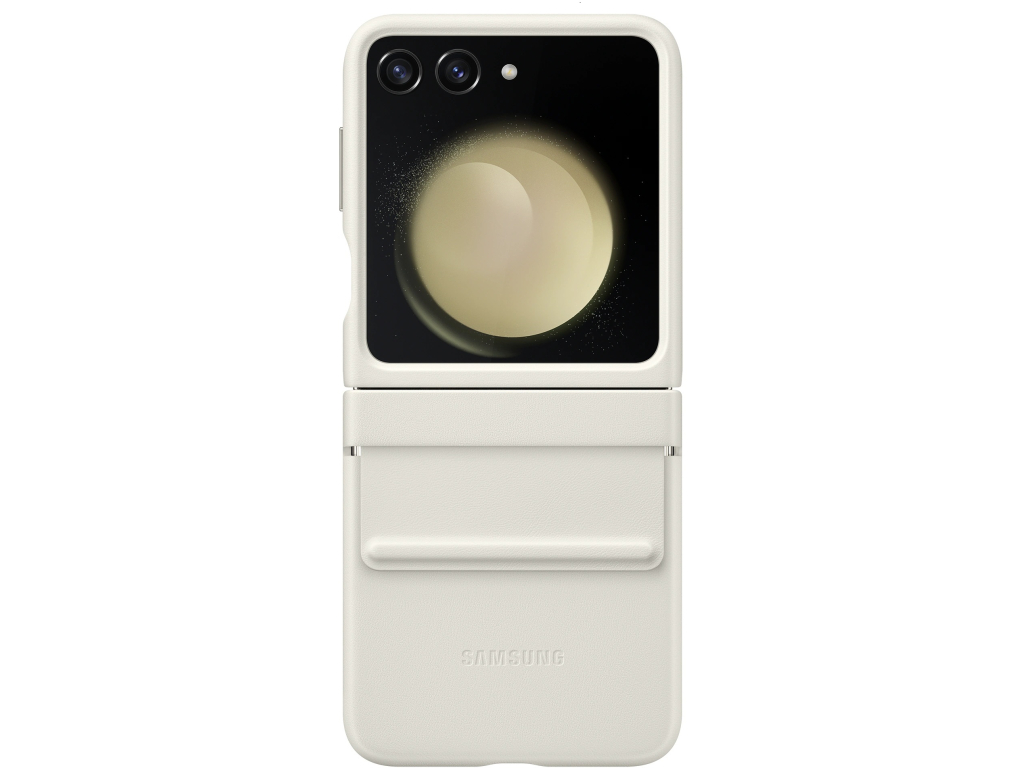 EF-VF731PUEGWW Samsung Flap Vegan Leather Case Galaxy Z Flip5 Cream