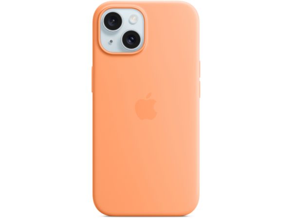 MT0W3ZM/A Apple Silicone Case with MagSafe iPhone 15 Sorbet Orange
