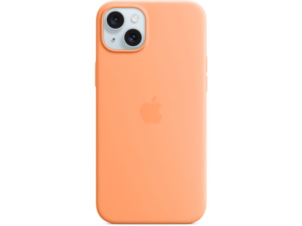 MT173ZM/A Apple Silicone Case with MagSafe iPhone 15 Plus Sorbet Orange
