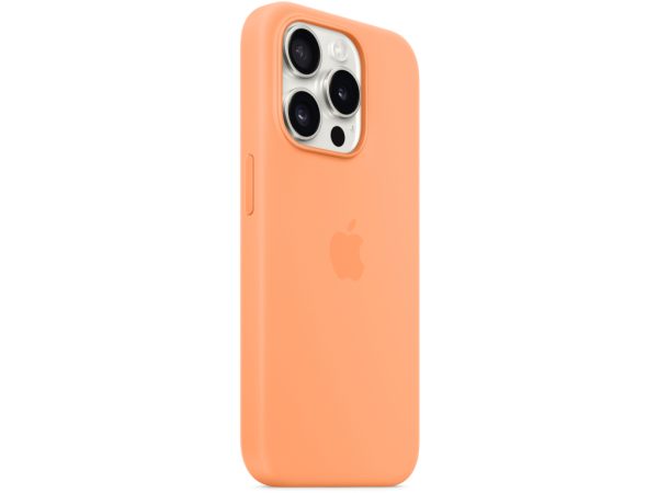 MT1W3ZM/A Apple Silicone Case with MagSafe iPhone 15 Pro Max Sorbet Orange