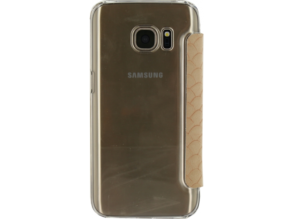 Mobilize Slim Booklet Samsung Galaxy S7 Soft Snake Creamy Rose