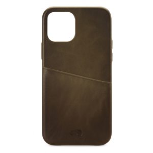 Senza Desire Leather Cover with Card Slot Apple iPhone 12/12 Pro Burned Olive