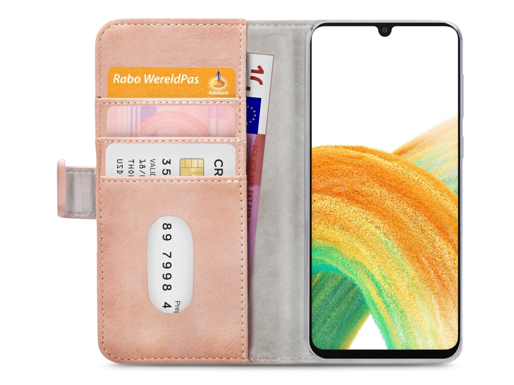 Mobilize Elite Gelly Wallet Book Case Samsung Galaxy A33 5G Soft Pink