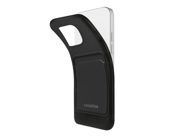 Mobilize Rubber Gelly Card Case Apple iPhone 6/6S/7/8/SE (2020/2022) Matt Black
