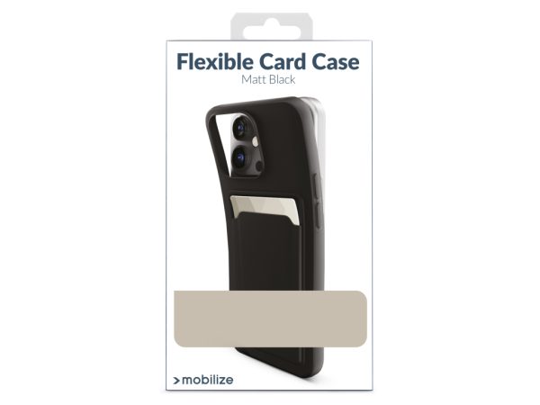 Mobilize Rubber Gelly Card Case Apple iPhone 6/6S/7/8/SE (2020/2022) Matt Black