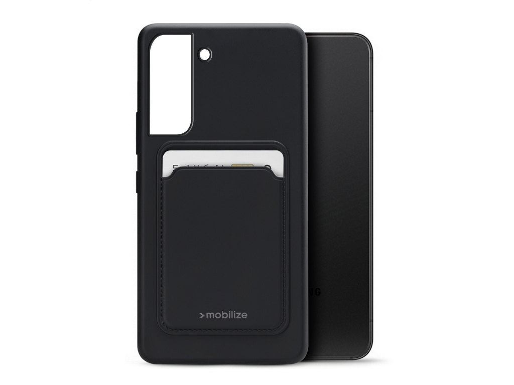 Mobilize Rubber Gelly Card Case Samsung Galaxy S22 5G Matt Black