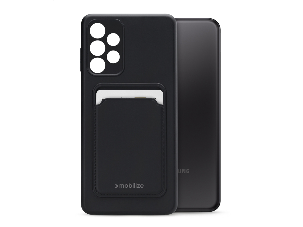 Mobilize Rubber Gelly Card Case Samsung Galaxy A23 5G Matt Black
