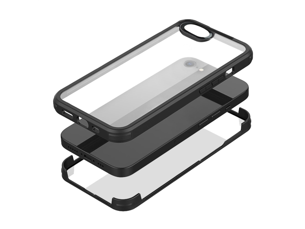 Mobilize Tempered Glass 360 Protection Case Apple iPhone 7/8/SE (2020/2022) Black