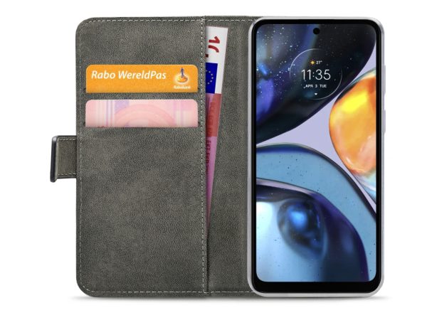 Mobilize Classic Gelly Wallet Book Case Motorola Moto G22 Black