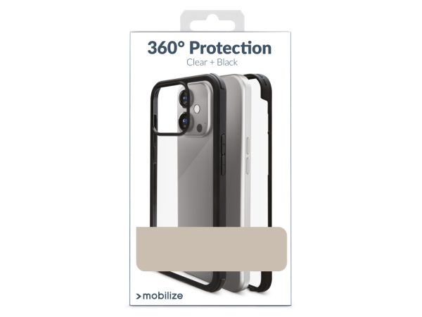 Mobilize Tempered Glass 360 Protection Case Apple iPhone 14 Pro Black