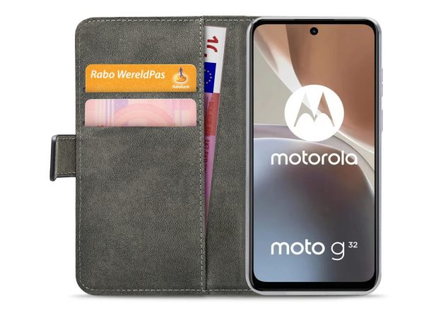 Mobilize Classic Gelly Wallet Book Case Motorola Moto G32 Black