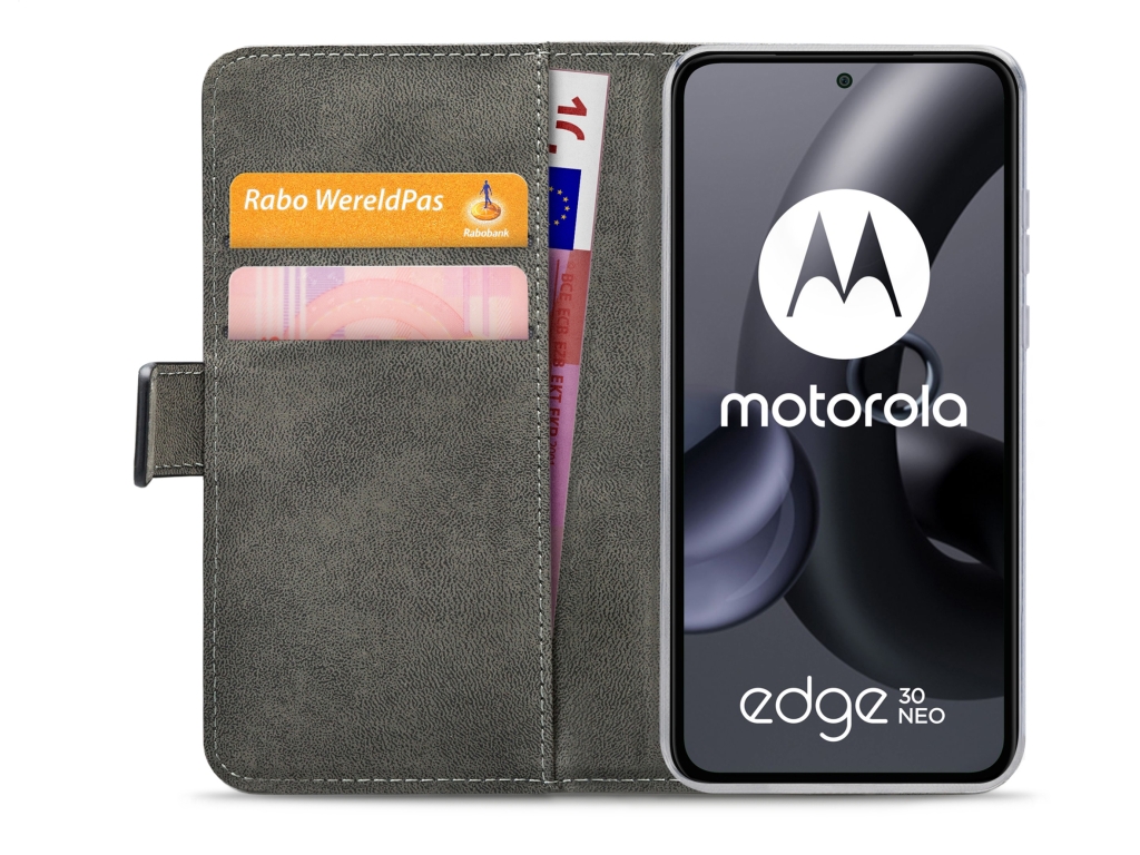 Mobilize Classic Gelly Wallet Book Case Motorola Edge 30 Neo Black