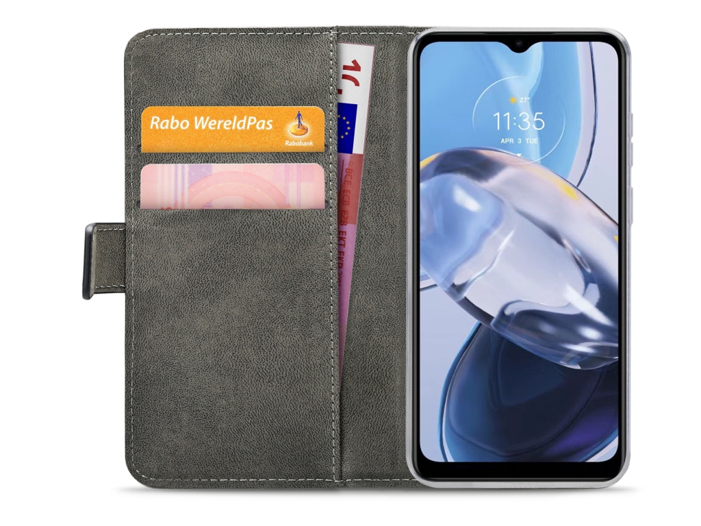 Mobilize Classic Gelly Wallet Book Case Motorola Moto E22 4G/E22i 4G Black