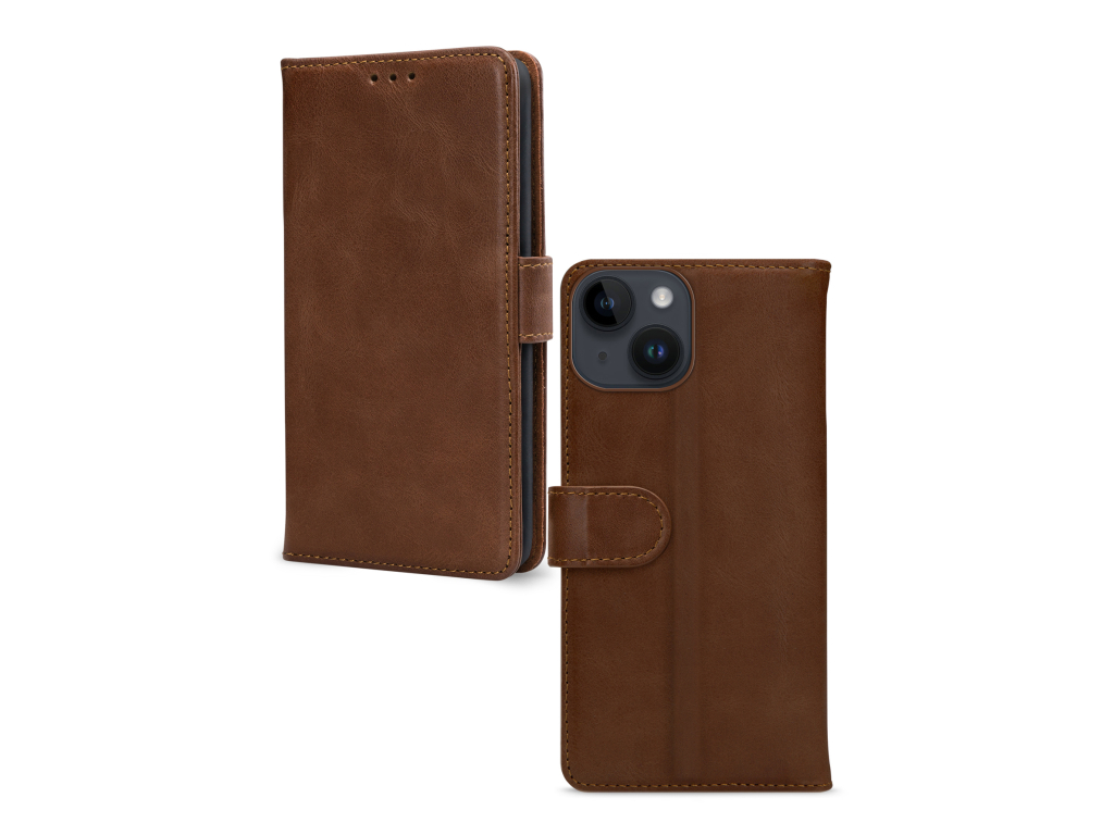 Mobilize Leather Wallet Apple iPhone 14 Brown