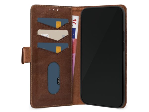 Mobilize Leather Wallet Apple iPhone 14 Plus Brown