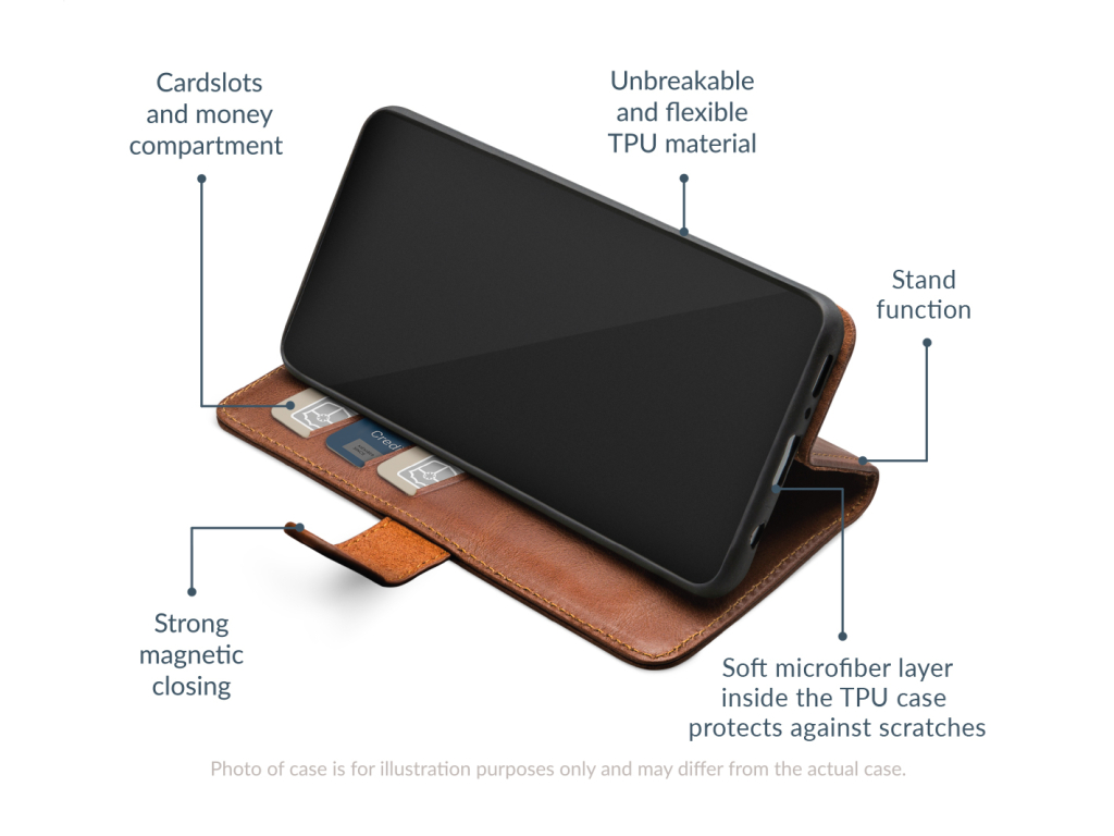 Mobilize Leather Wallet Samsung Galaxy S23+ 5G Brown