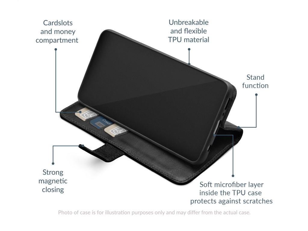 Mobilize Premium Gelly Wallet Book Case Samsung Galaxy A54 5G Black