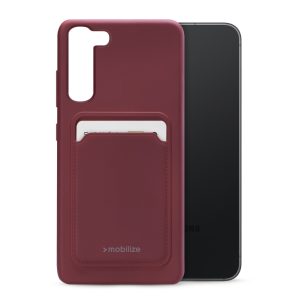 Mobilize Rubber Gelly Card Case Samsung Galaxy S23 5G Matt Bordeaux