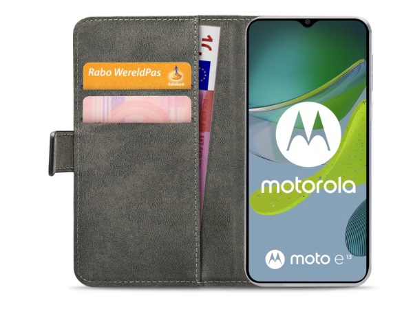 Mobilize Classic Gelly Wallet Book Case Motorola Moto E13 4G Black