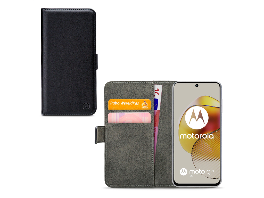 Mobilize Classic Gelly Wallet Book Case Motorola Moto G73 5G Black