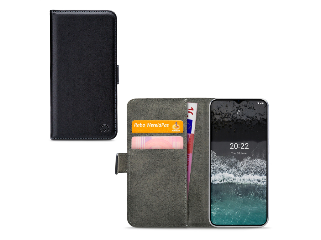 Mobilize Classic Gelly Wallet Book Case Nokia C21 Black