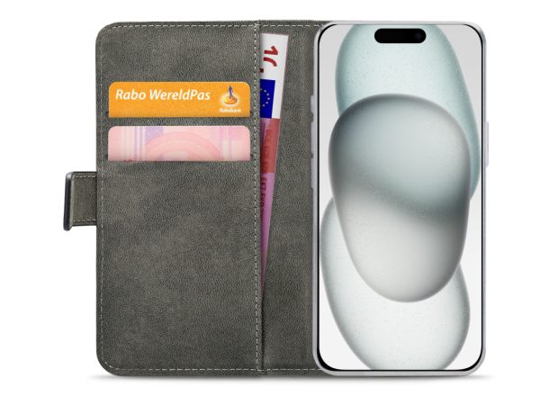Mobilize Classic Gelly Wallet Book Case Apple iPhone 15 Black