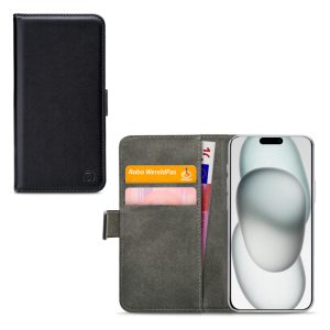 Mobilize Classic Gelly Wallet Book Case Apple iPhone 15 Plus Black