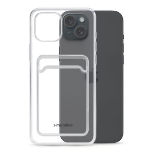 Mobilize Gelly Card Case Apple iPhone 15 Plus Clear