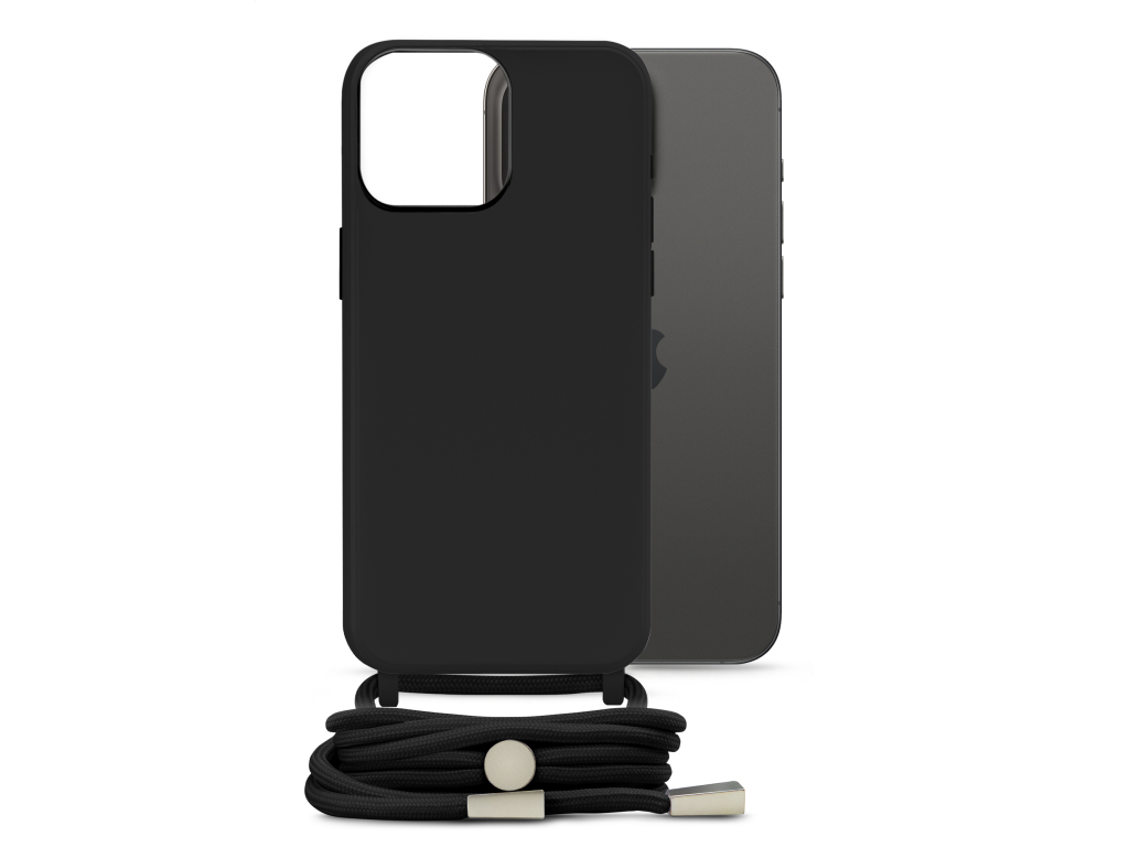 Mobilize Lanyard Gelly Case for Apple iPhone 15 Pro Max Black
