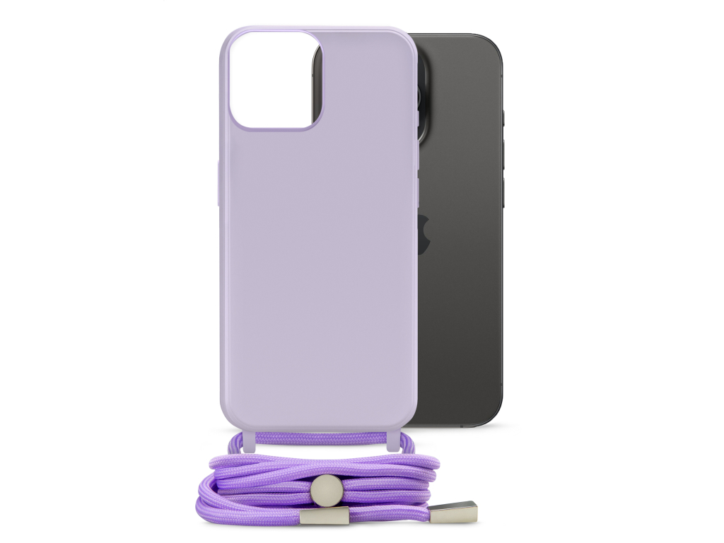 Mobilize Lanyard Gelly Case for Apple iPhone 15 Pro Pastel Purple