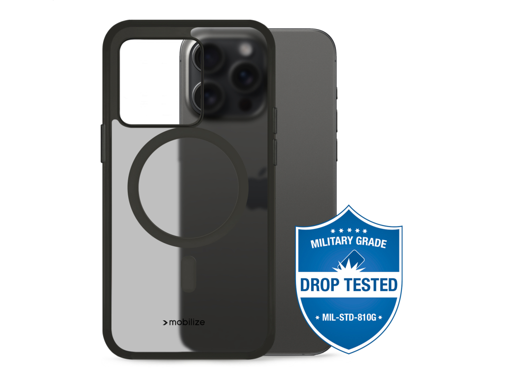 Mobilize MagSafe Compatible Hybrid Case Apple iPhone 15 Pro Max Black