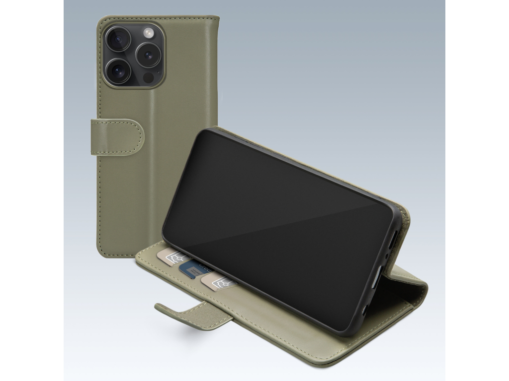 Mobilize Premium Gelly Wallet Book Case Apple iPhone 15 Pro Green