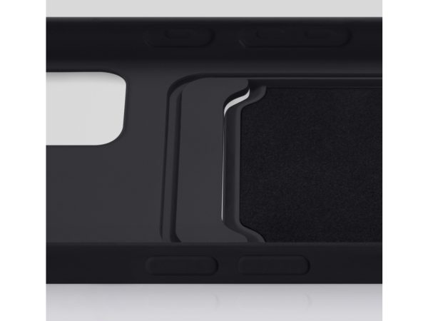 Mobilize Rubber Gelly Card Case Apple iPhone 15 Plus Matt Black