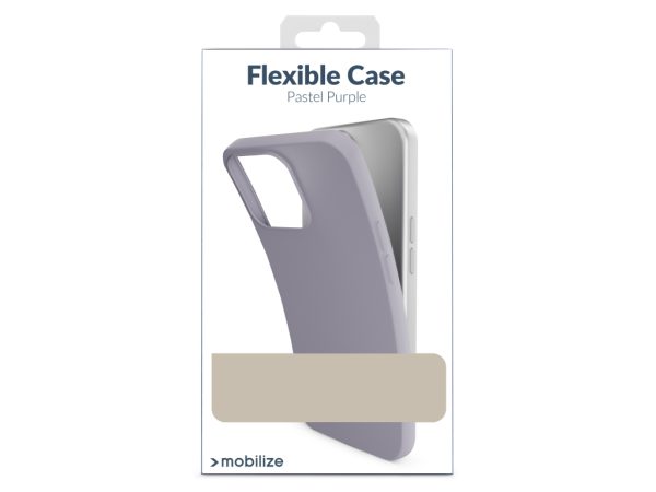 Mobilize Rubber Gelly Case Apple iPhone 15 Pro Pastel Purple