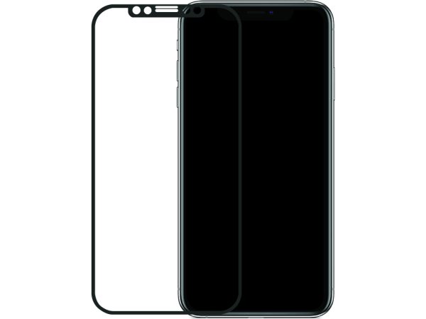 Mobilize Edge-To-Edge Glass Screen Protector Apple iPhone Xs Max/11 Pro Max Black Full Glue