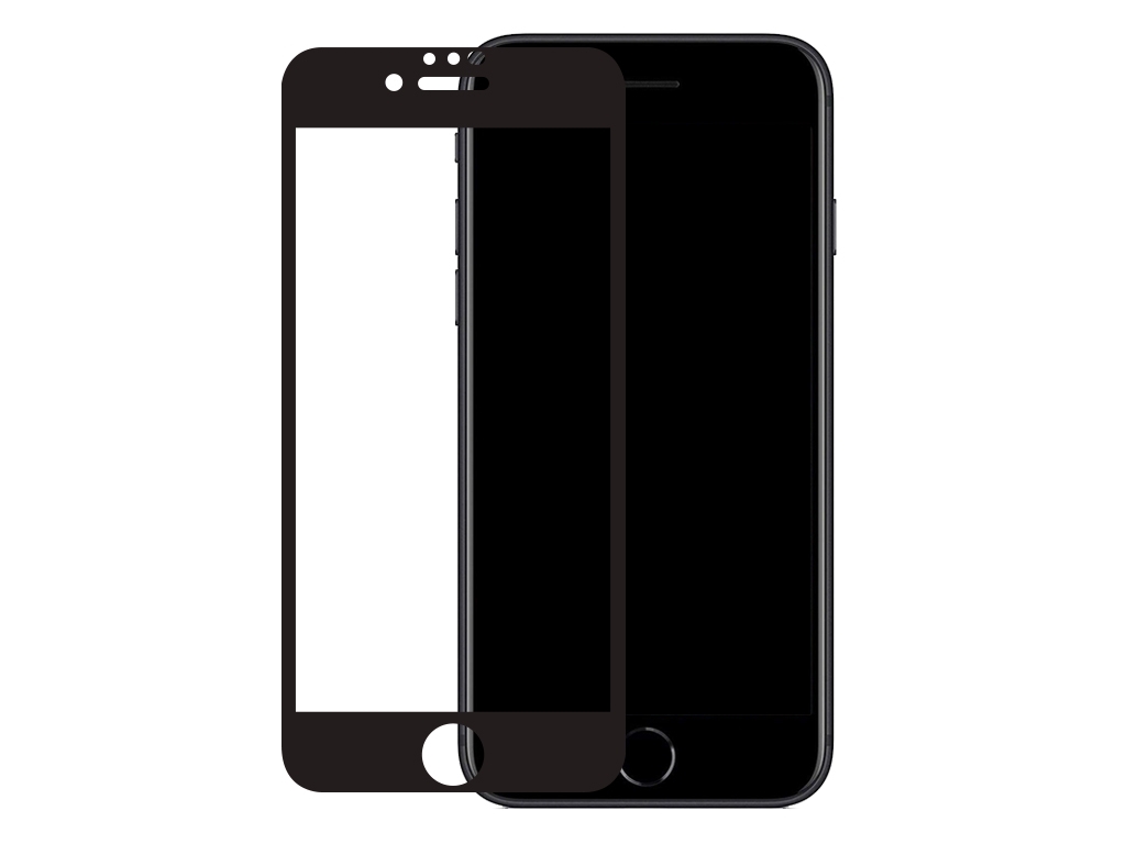 Mobilize Edge-To-Edge Glass Screen Protector Apple iPhone 7/8/SE (2020/2022) Black Full Glue