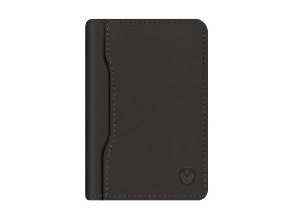 Valenta Leather Card Wallet Snap Black