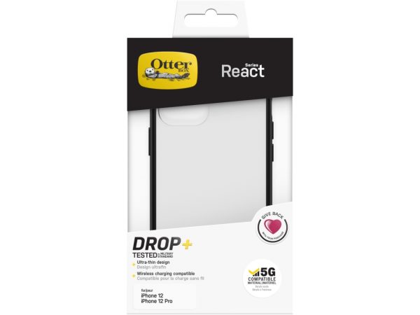OtterBox React Series Apple iPhone 12/12 Pro Clear/Black