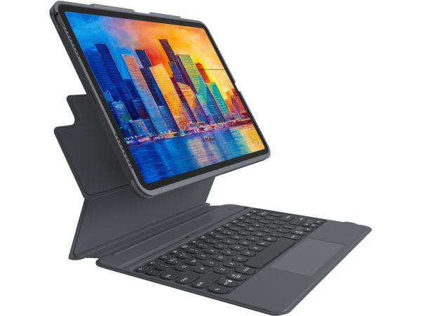 ZAGG Pro Keys Bluetooth Keyboard Case with TrackPad for Apple iPad Pro 12.9 (2021/2022) QWERTY Black