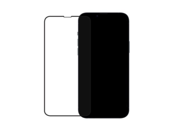 Mobilize Edge-To-Edge Glass Screen Protector Apple iPhone 13 Pro Max/14 Plus Black Full Glue