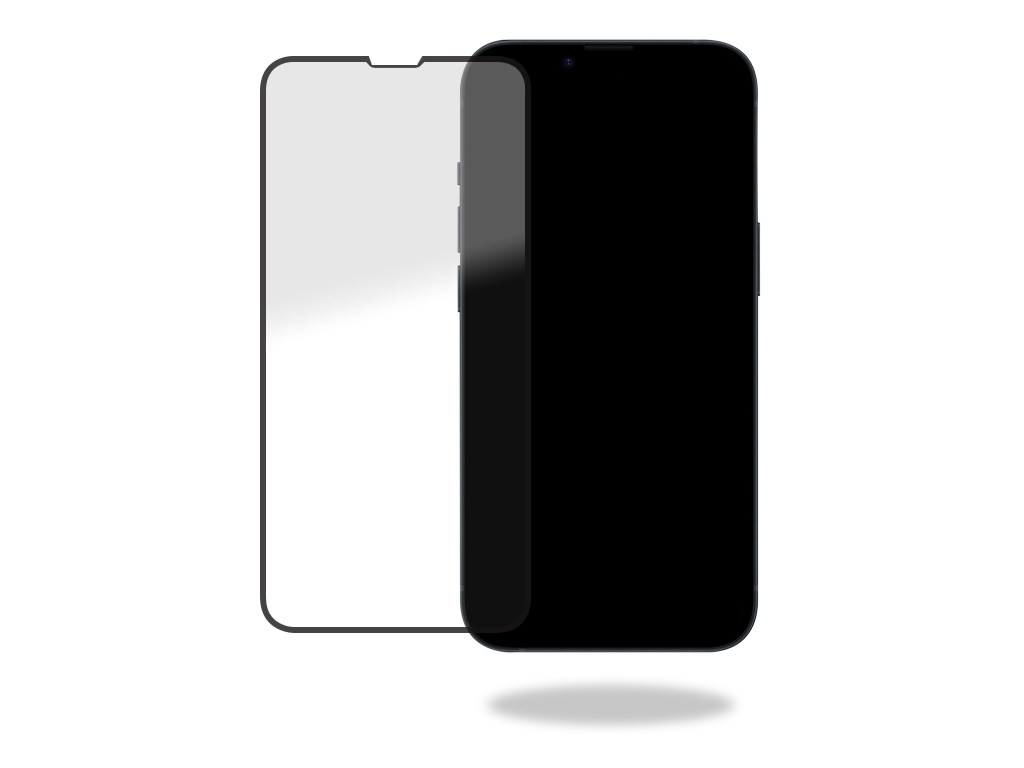 Striker Full Glue Ballistic Glass Screen Protector for Apple iPhone 13/13 Pro/14 Black